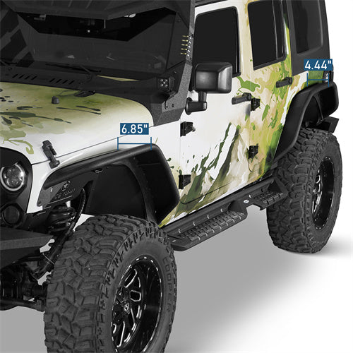 Tubular Fender Flares For 2007-2018 Jeep Wrangler JK - Ultralisk 4x4