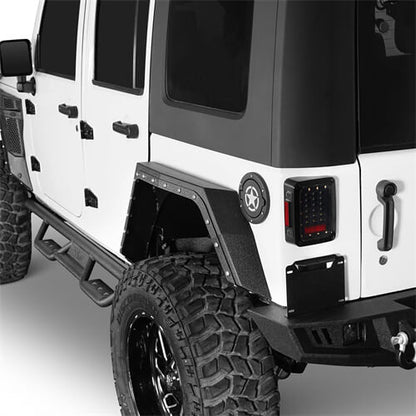 Road Trip Rear Fender Flares For Jeep Wrangler JK 07-18 4-Door - Ultralisk4x4
