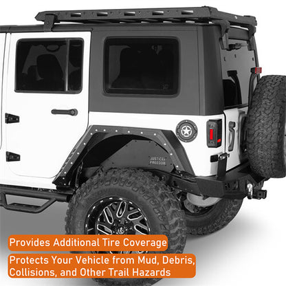 Road Trip Rear Fender Flares For Jeep Wrangler JK 07-18 4-Door - Ultralisk4x4