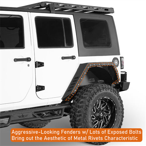Road Trip Rear Fender Flares For Jeep Wrangler JK 07-18 4-Door - Ultralisk4x4