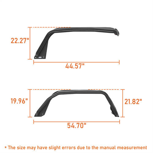 Road Trip Flux Tube Fender Flares For 2020-2025 Jeep Gladiator JT - Ultralisk4x4