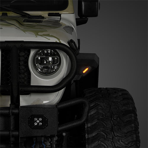 Aftermarket Flat Style Front & Rear Fender Flares For 2020-2025 Jeep Gladiator JT - Ultralisk4x4