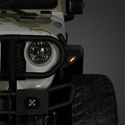 Aftermarket Flat Style Front & Rear Fender Flares For 2020-2025 Jeep Gladiator JT - Ultralisk4x4