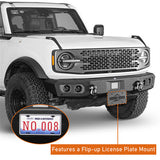 2021-2023 Ford Bronco Front Bumper 4x4 Truck Parts w/D-Rings & LED Lights - Ultralisk4x4 ul8922s 13