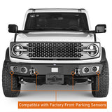 2021-2023 Ford Bronco Front Bumper 4x4 Truck Parts w/D-Rings & LED Lights - Ultralisk4x4 ul8922s 14