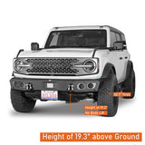 2021-2023 Ford Bronco Front Bumper 4x4 Truck Parts w/D-Rings & LED Lights - Ultralisk4x4 ul8922s 18