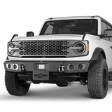 2021-2023 Ford Bronco Front Bumper 4x4 Truck Parts w/D-Rings & LED Lights - Ultralisk4x4 ul8922s 5