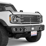 2021-2023 Ford Bronco Front Bumper 4x4 Truck Parts w/D-Rings & LED Lights - Ultralisk4x4 ul8922s 6