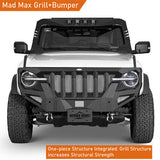 2021 2022 2023 Ford Bronco Mad Max Front Grill Bumper -  Ultralisk4x4 ul8921s 10