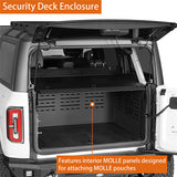 2021 2022 2023 Ford Bronco Security Deck Enclosure Trunk Cargo Rack - Ultralisk4x4 ul8925s 5