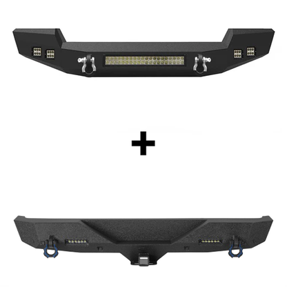Full Width Climber Front Bumper & Explorer Rear Bumper (18-26 Jeep Wrangler JL) - ultralisk4x4