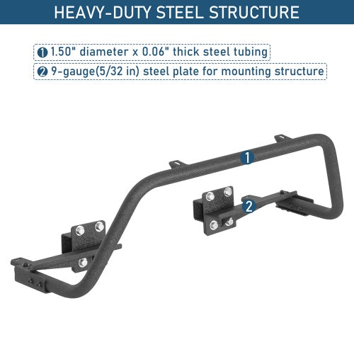 Front Bull Bar Rally Light Bar For 2015-2019 Subaru Outback - Ultralisk4x4