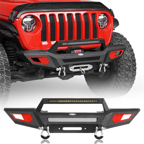 Aftermarket Front Bumper For 18-23 Jeep Wrangler JL & Jeep Gladiator JT - Ultralisk 4x4 ul3044s 1