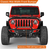 Aftermarket Front Bumper For 18-23 Jeep Wrangler JL & Jeep Gladiator JT - Ultralisk 4x4 ul3044s 10