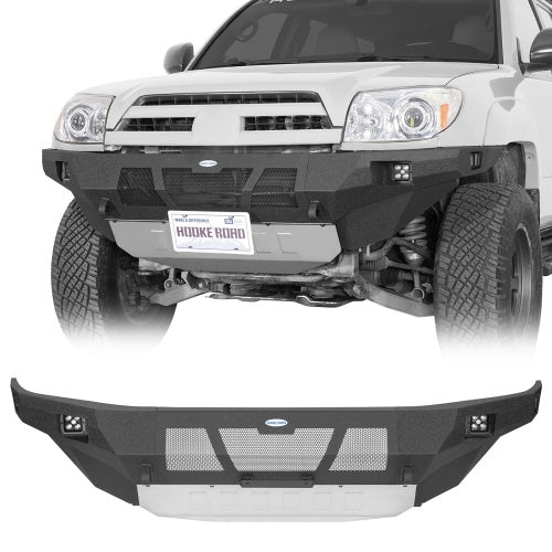 Grizzly Series Full-Width Front Bumper w/ Skid Plate & LED Lights For 03-09 Toyota 4Runner- Ultralisk4x4