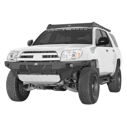 Grizzly Series Full-Width Front Bumper w/ Skid Plate & LED Lights For 03-09 Toyota 4Runner- Ultralisk4x4