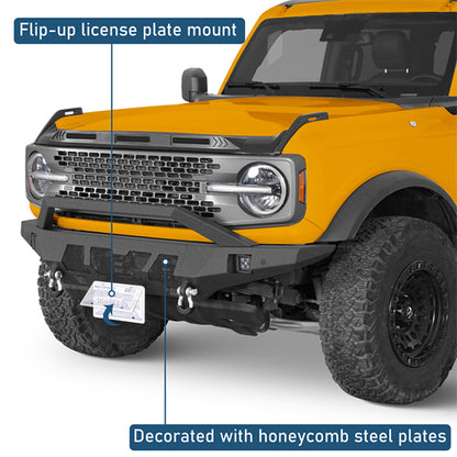 Grizzly Series Front Bumper For 2021-2025 Ford Bronco (Excluding Raptor) - Ultralisk4x4
