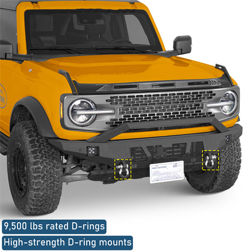 Grizzly Series Front Bumper For 2021-2025 Ford Bronco (Excluding Raptor) - Ultralisk4x4