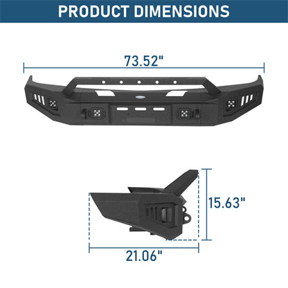 Discovery Ⅰ Front Bumper w/ Winch Plate For 1992-1999 Chevy Suburban Tahoe/GMC Yukon - Ultralisk4x4