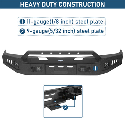 Discovery Ⅰ Front Bumper w/ Winch Plate For 1992-1999 Chevy Suburban Tahoe/GMC Yukon - Ultralisk4x4