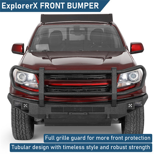 ExplorerX Front Bumper For 2015-2020 Chevy Colorado (Excluding ZR2 Models) - Ultralisk4x4