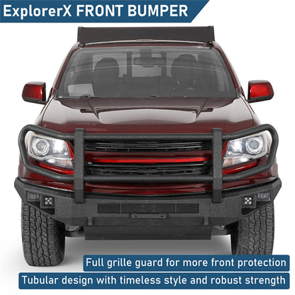 ExplorerX Front Bumper For 2015-2020 Chevy Colorado (Excluding ZR2 Models) - Ultralisk4x4