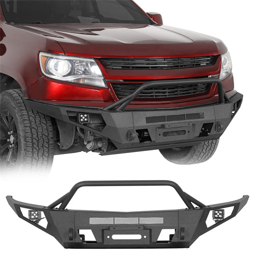ExplorerX Full Width Front Bumper For 2015-2020 Chevy Colorado (Excluding ZR2 Models) - Ultralisk4x4