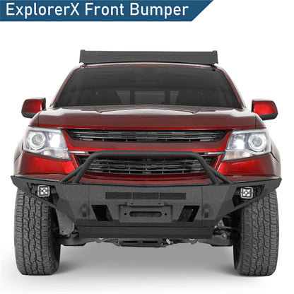 ExplorerX Full Width Front Bumper For 2015-2020 Chevy Colorado (Excluding ZR2 Models) - Ultralisk4x4