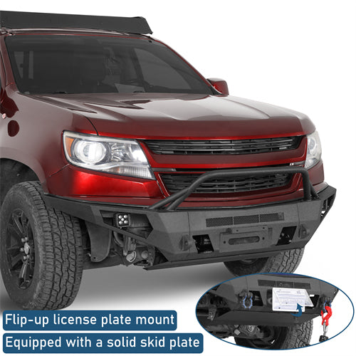 ExplorerX Full Width Front Bumper For 2015-2020 Chevy Colorado (Excluding ZR2 Models) - Ultralisk4x4
