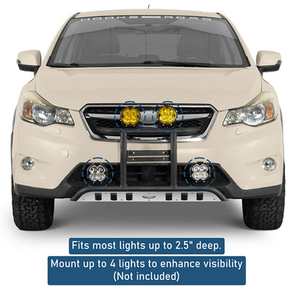 Rally light Bar Tubular Front Bumper For 2013-2017 Subaru XV Crosstrek - Ultralisk4x4