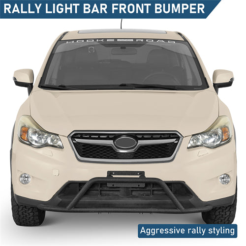 Rally light Bar Tubular Front Bumper For 2013-2017 Subaru XV Crosstrek - Ultralisk4x4