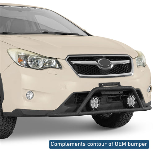 Rally light Bar Tubular Front Bumper For 2013-2017 Subaru XV Crosstrek - Ultralisk4x4