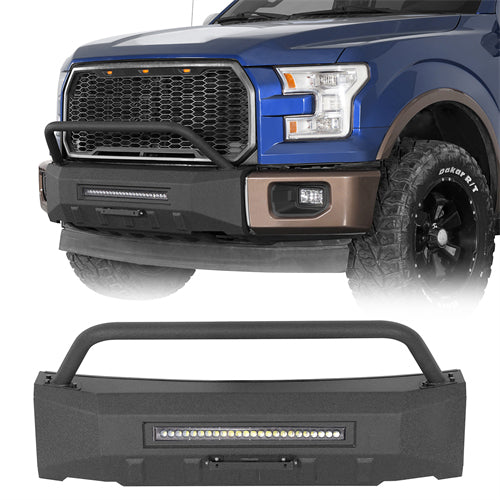Blink Stubby Front Bumper For 2015-2017 Ford F-150 (Excluding Raptor) - Ultralisk4x4