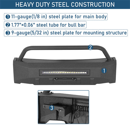 Blink Stubby Front Bumper For 2015-2017 Ford F-150 (Excluding Raptor) - Ultralisk4x4