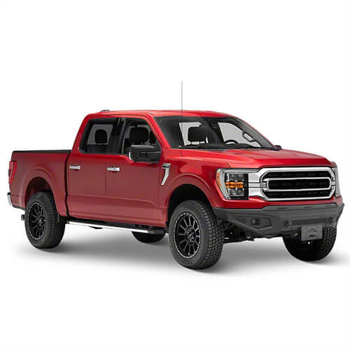 Road Trip Front Bumper w/ LED spotlights For 2021-2023 Ford F-150(Excluding Raptor) - Ultralisk4x4