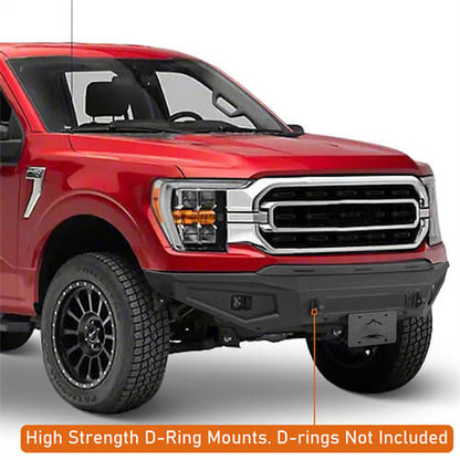 Road Trip Front Bumper w/ LED spotlights  For 2021-2023 Ford F-150(Excluding Raptor) - Ultralisk4x4