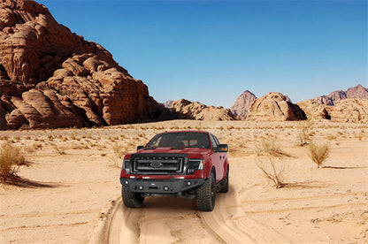 Full Width Front Bumper with Angled Hoop(09-14 Ford F-150,Excluding Raptor) - ultralisk4x4