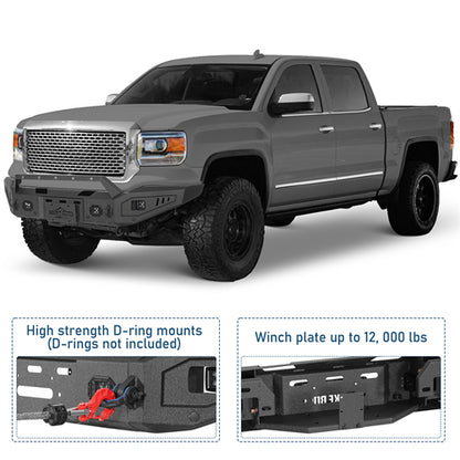 Discovery Ⅰ Full-Width Front Bumper For 2014-2015 GMC Sierra 1500 - Ultralisk4x4
