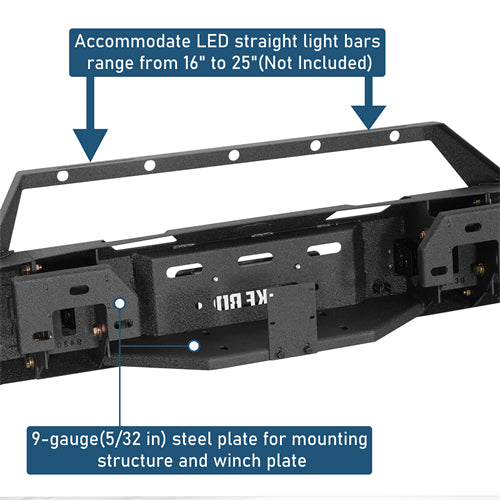Discovery Ⅰ Full-Width Front Bumper For 2014-2015 GMC Sierra 1500 - Ultralisk4x4