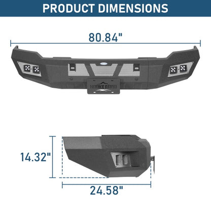 Full-Width Front Bumper For 2014-2015 GMC Sierra 1500 - Ultralisk4x4