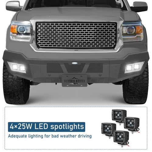 Full-Width Front Bumper For 2014-2015 GMC Sierra 1500 - Ultralisk4x4