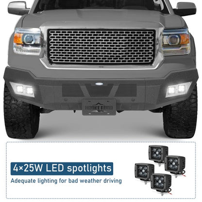 Full-Width Front Bumper For 2014-2015 GMC Sierra 1500 - Ultralisk4x4