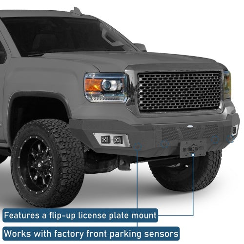Full-Width Front Bumper For 2014-2015 GMC Sierra 1500 - Ultralisk4x4
