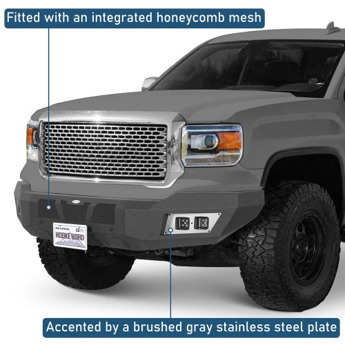 Full-Width Front Bumper For 2014-2015 GMC Sierra 1500 - Ultralisk4x4