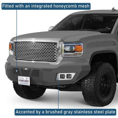 Full-Width Front Bumper For 2014-2015 GMC Sierra 1500 - Ultralisk4x4