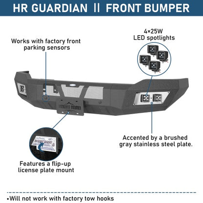 Full-Width Front Bumper For 2014-2015 GMC Sierra 1500 - Ultralisk4x4