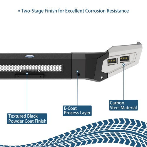 Guardian Ⅰ Full-Width Front Bumper For 2014-2015 GMC Sierra 1500 - Ultralisk4x4