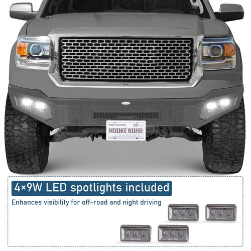 Guardian Ⅰ Full-Width Front Bumper For 2014-2015 GMC Sierra 1500 - Ultralisk4x4