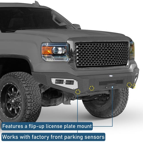 Guardian Ⅰ Full-Width Front Bumper For 2014-2015 GMC Sierra 1500 - Ultralisk4x4