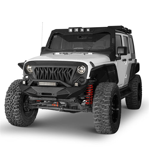 Blade Master Front Bumper w/Winch Plate(07-18 Jeep Wrangler JK) - ultralisk4x4